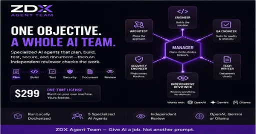 Zdx agent team logo