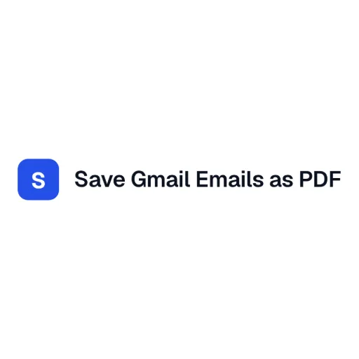 Save Gmail Emails as PDF in Bulk logo