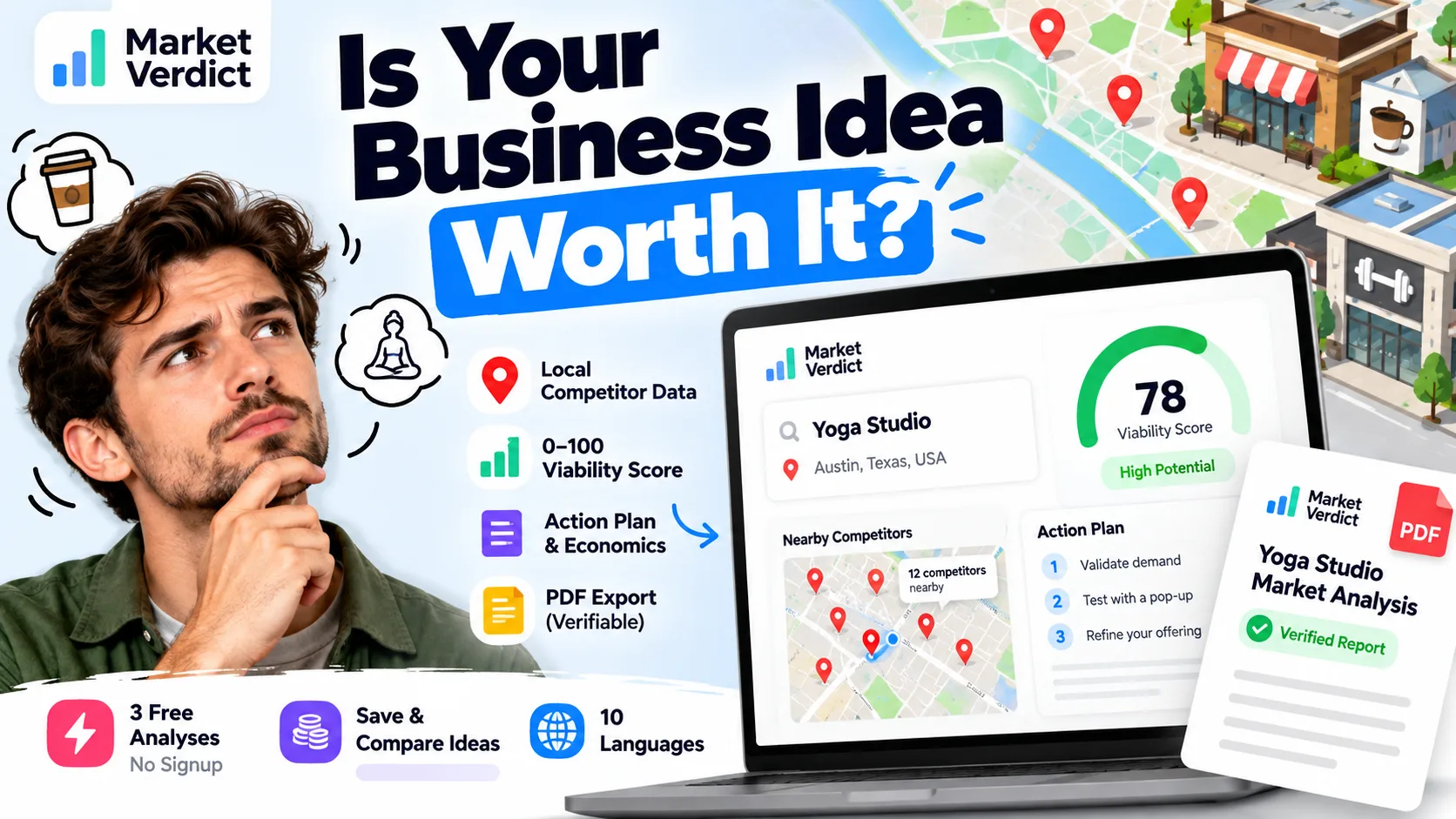 Market Verdict: a quick viability score before you commit to an idea