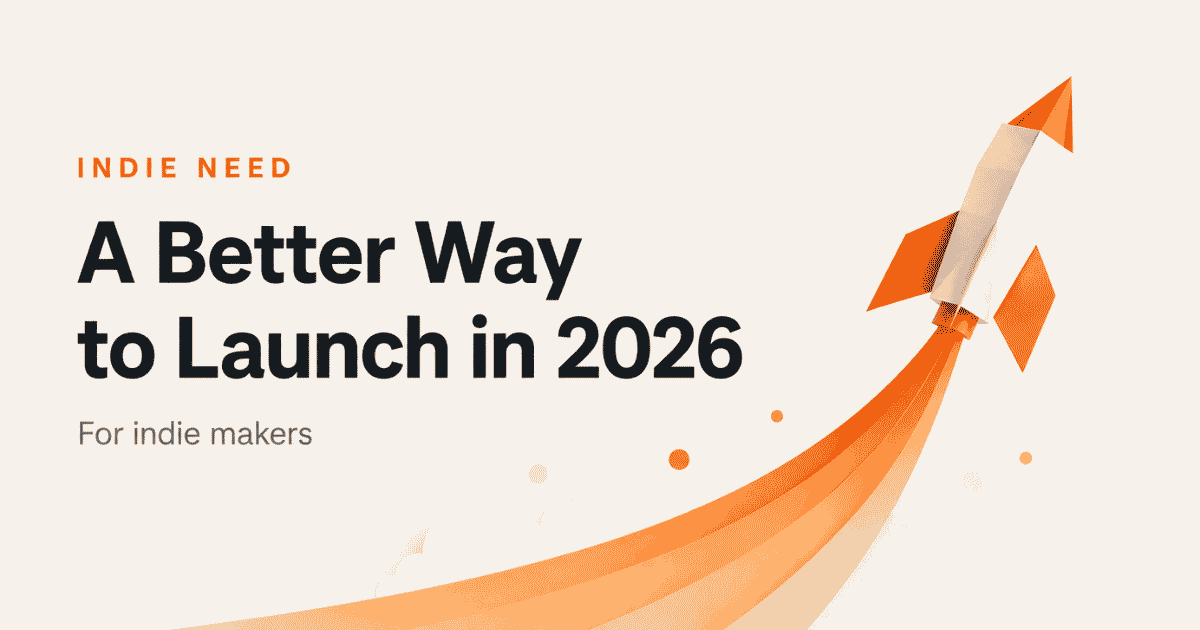Indie Need — a launch platform built for independent makers