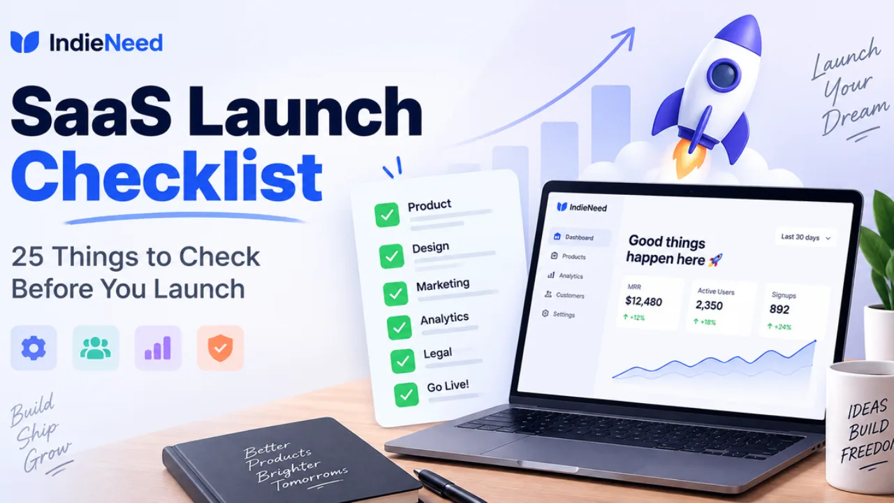 SaaS launch checklist for founders preparing to launch a software product
