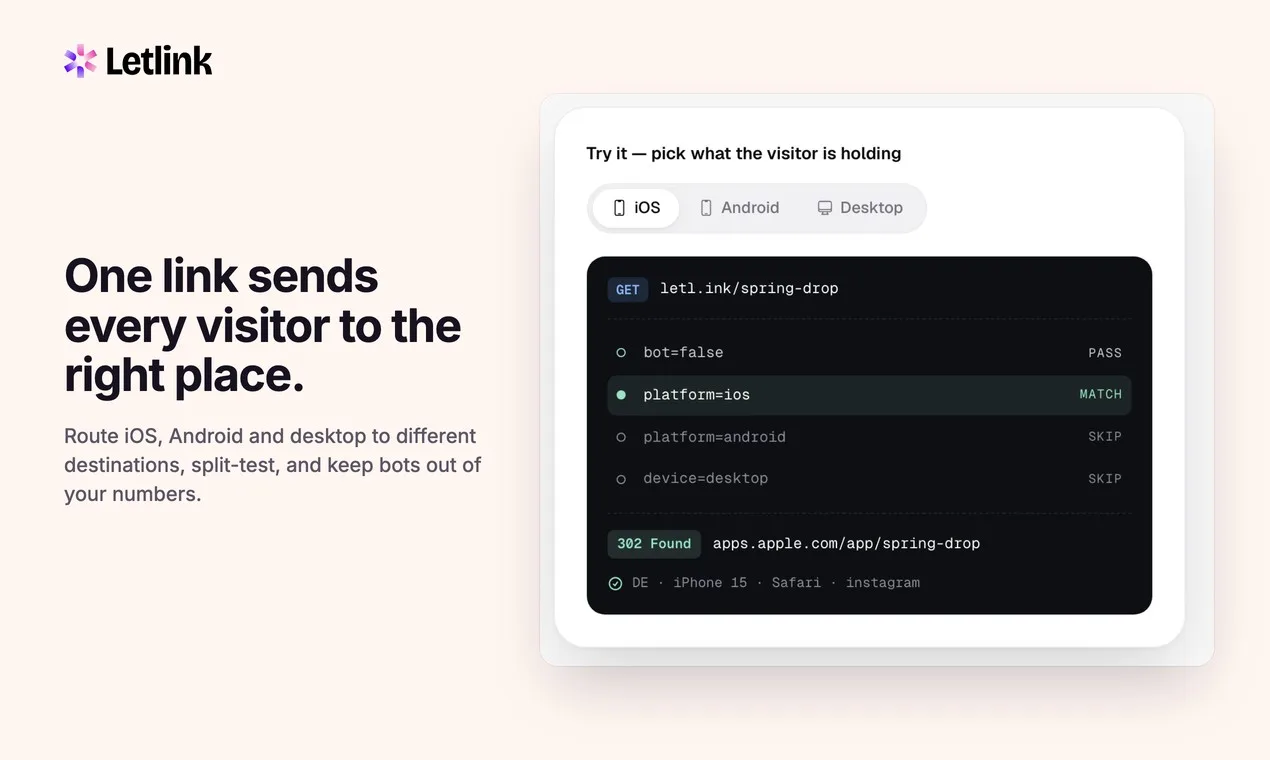 Letlink screenshot 2