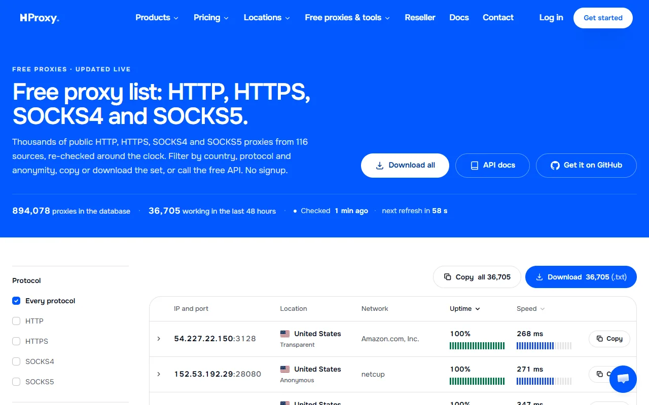 HProxy screenshot 4