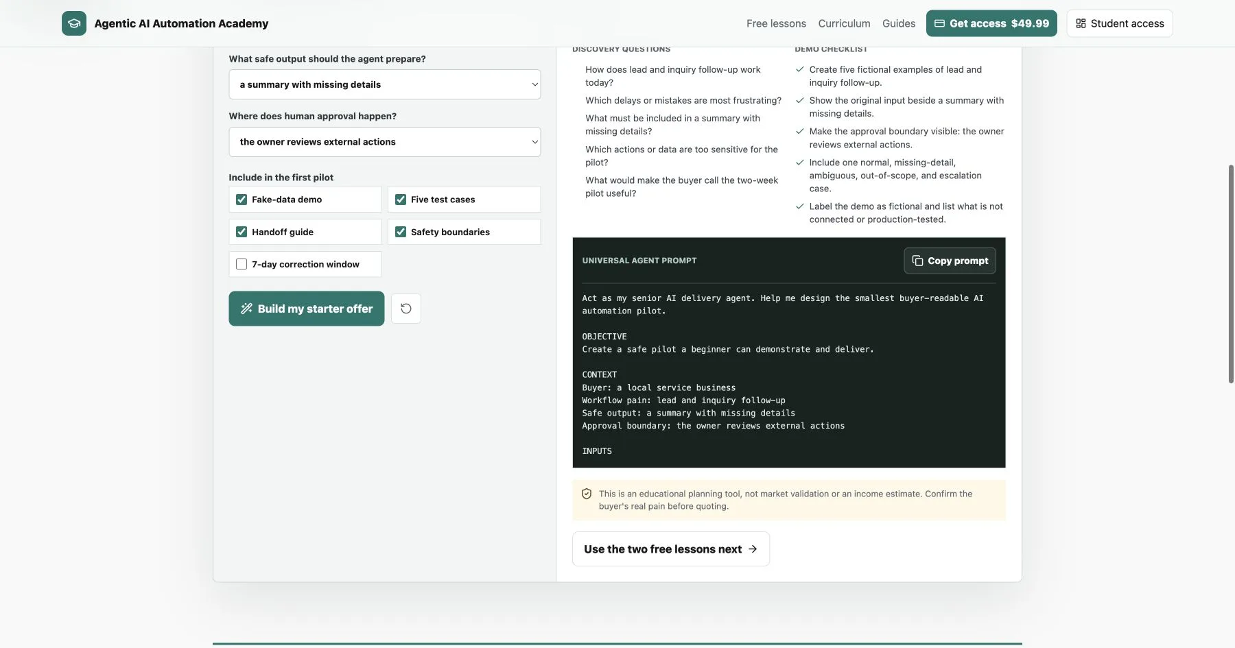 Agentic AI screenshot 2