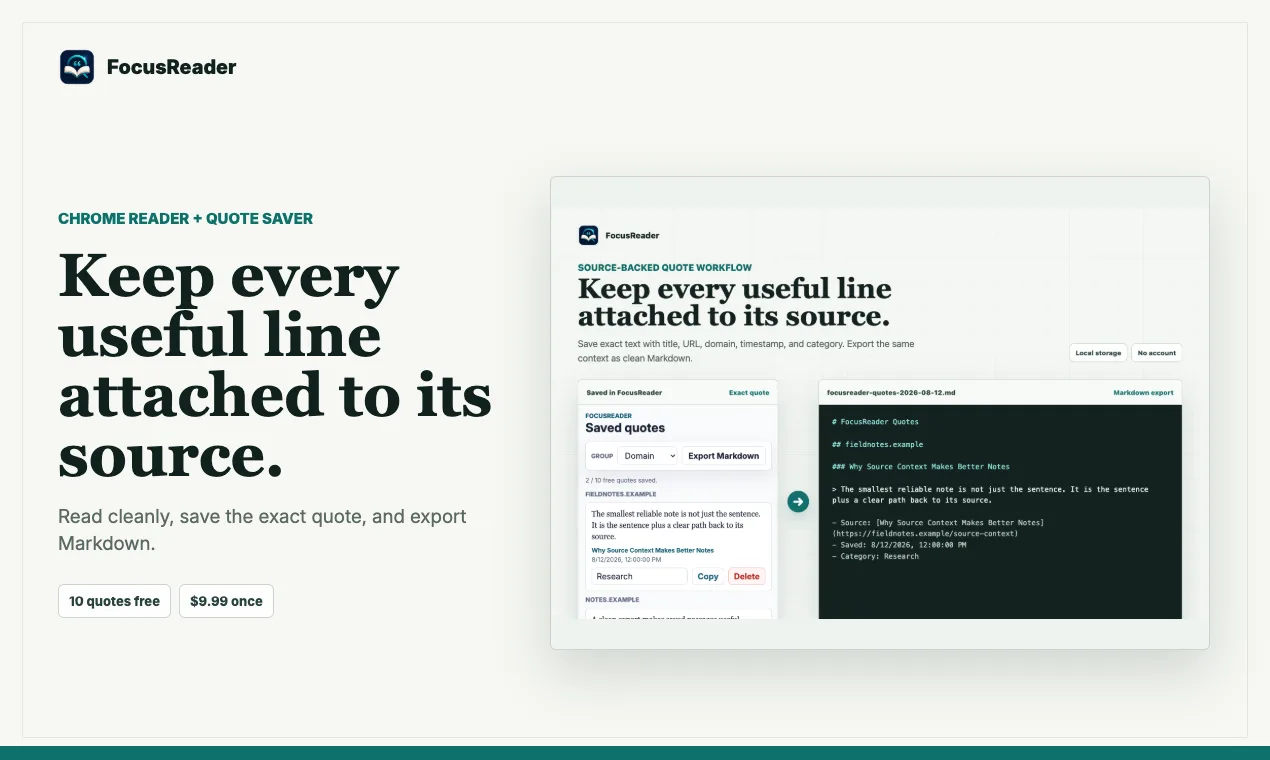 FocusReader screenshot 1