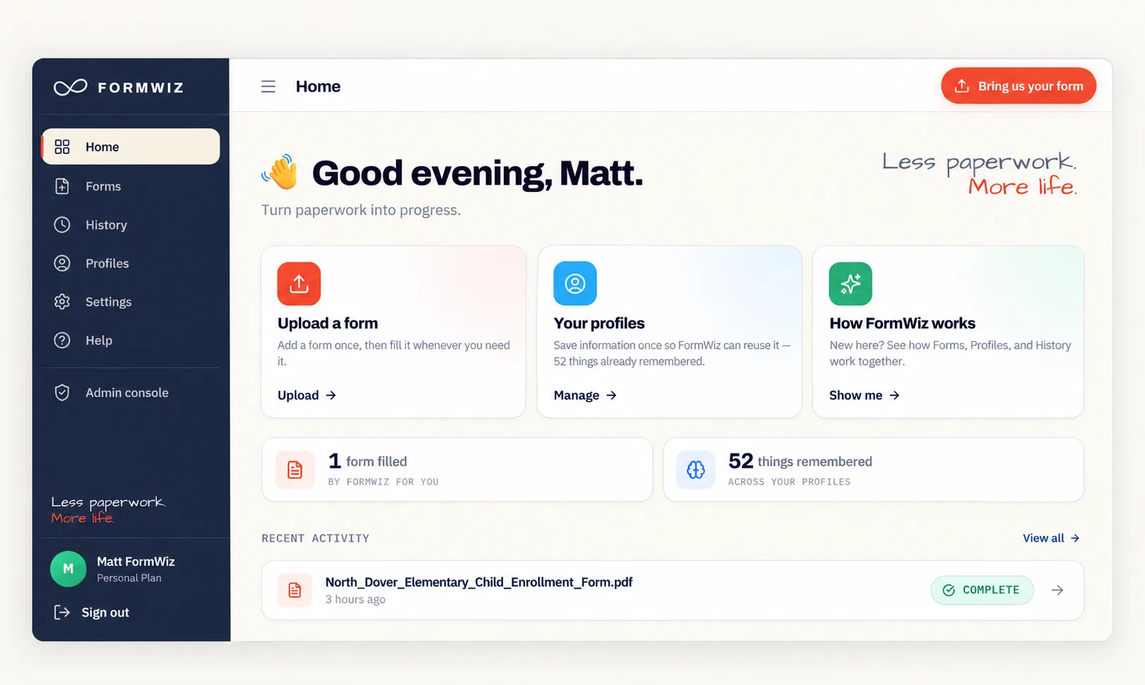 FormWiz screenshot 2