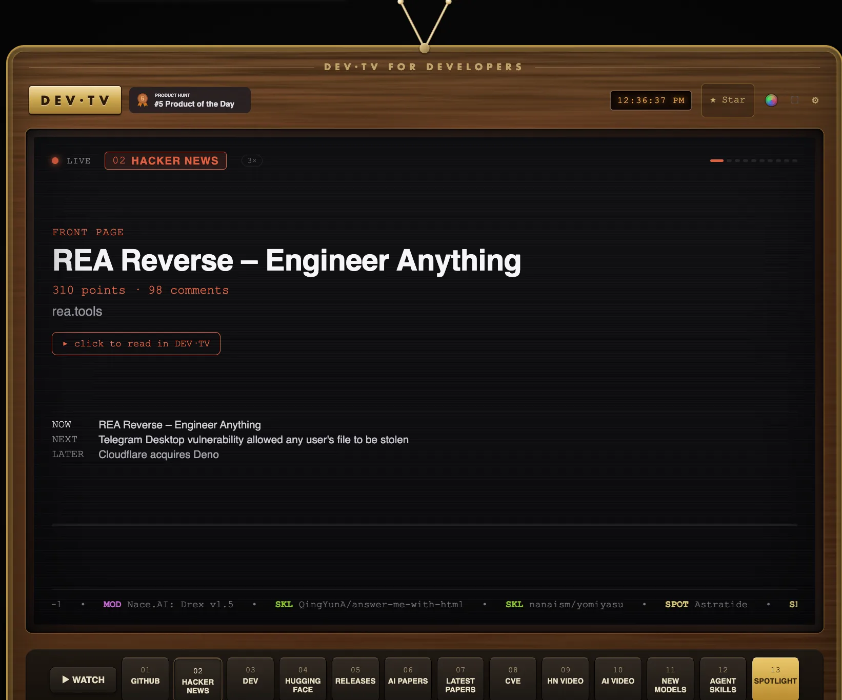 DevTV screenshot 2