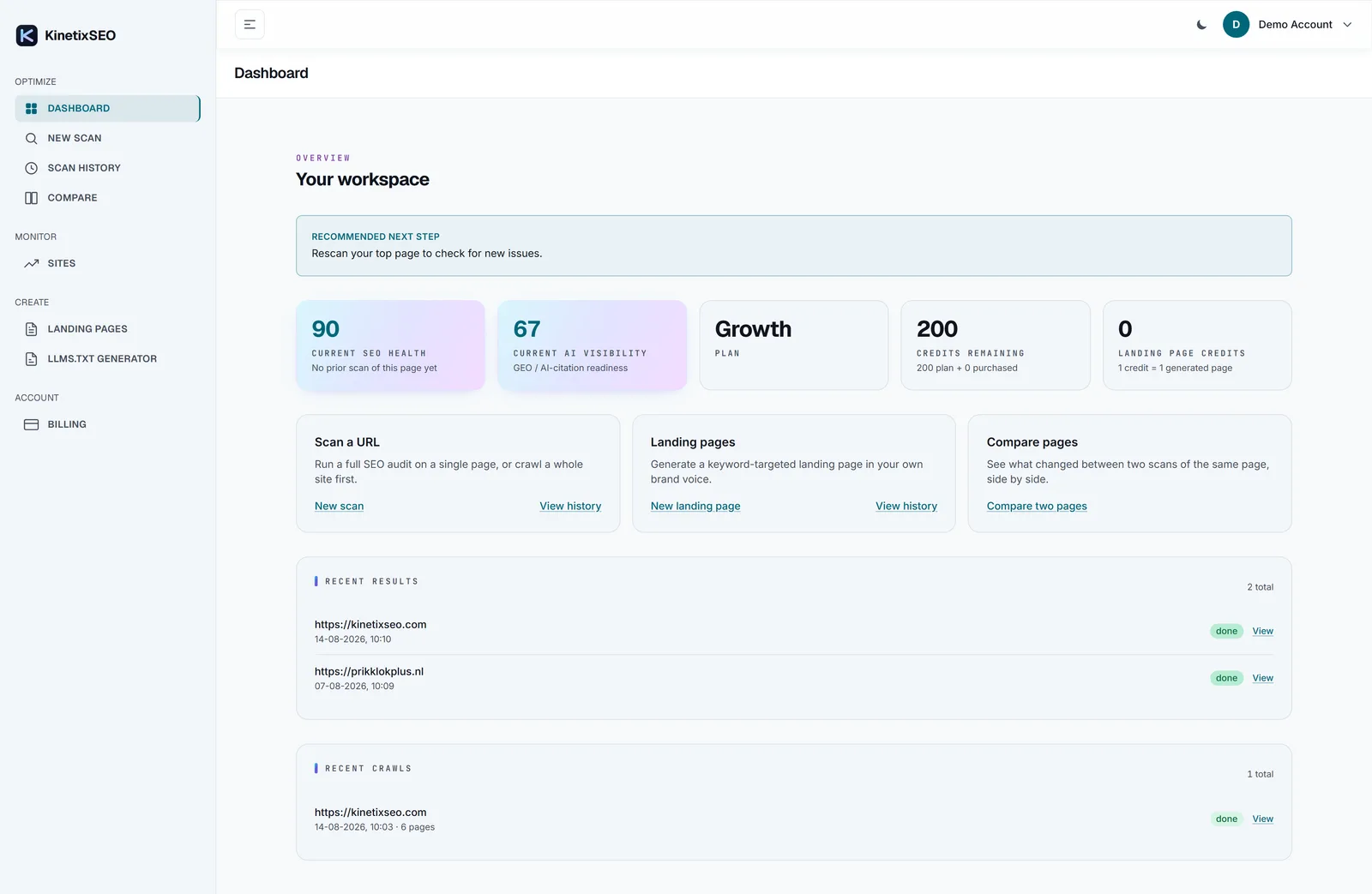 KinetixSEO screenshot 1