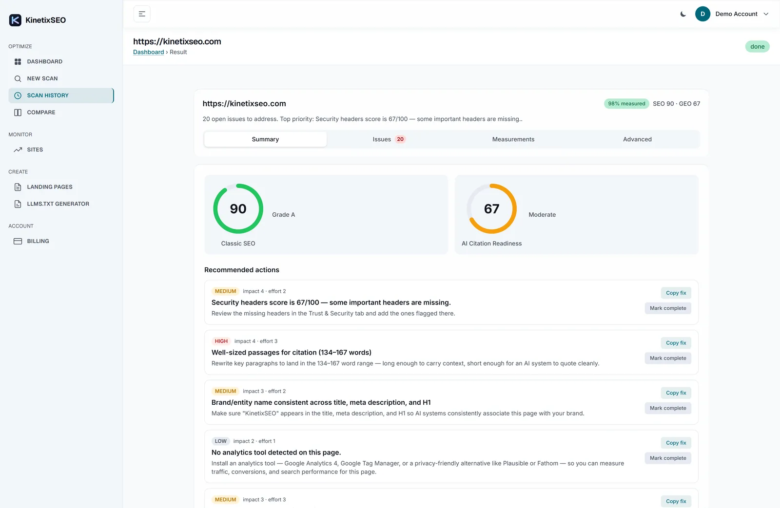 KinetixSEO screenshot 2