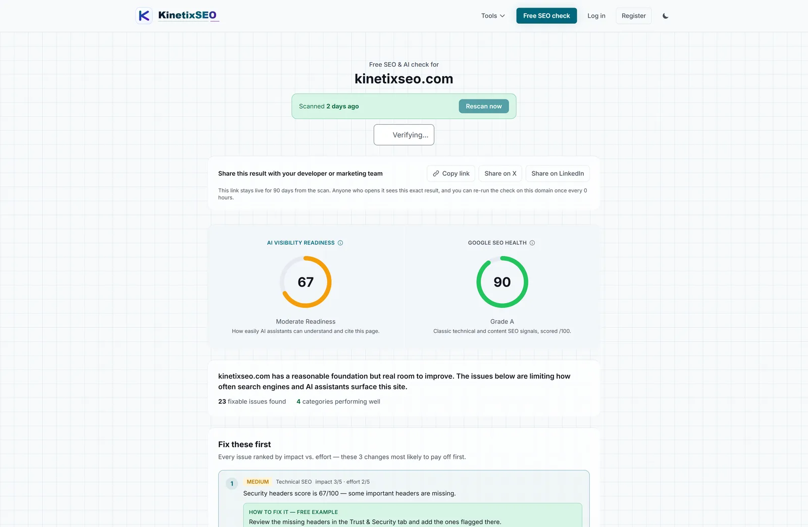 KinetixSEO screenshot 4