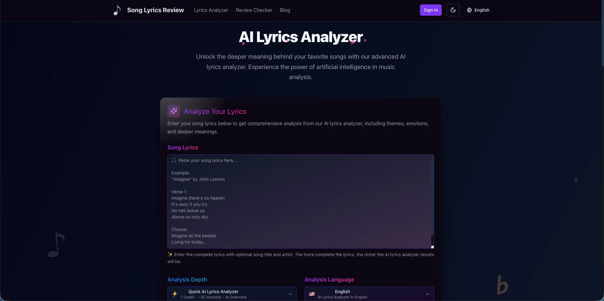 Song Lyrics Review screenshot 2