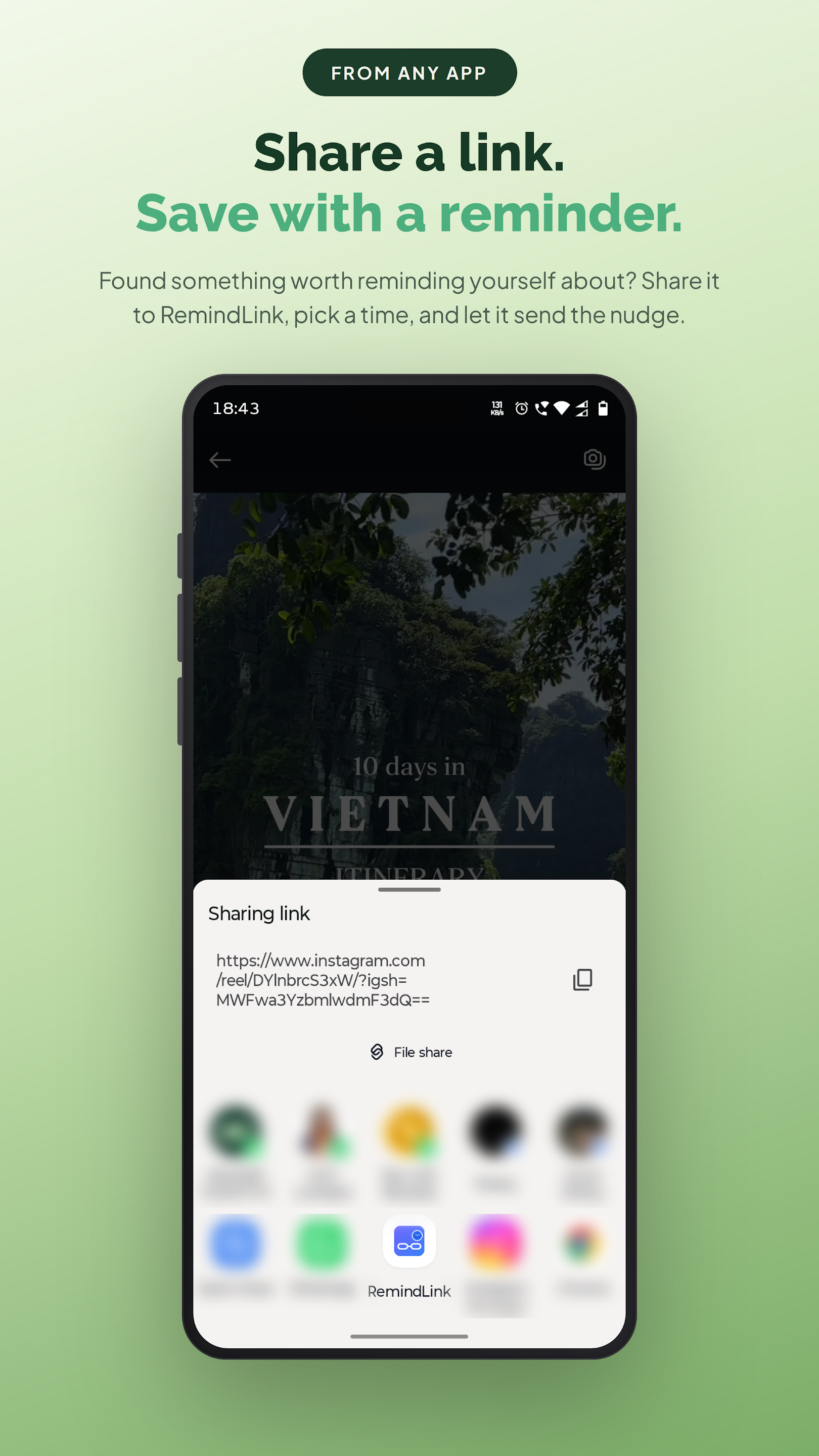 RemindLink: Bookmark Reminder screenshot 1