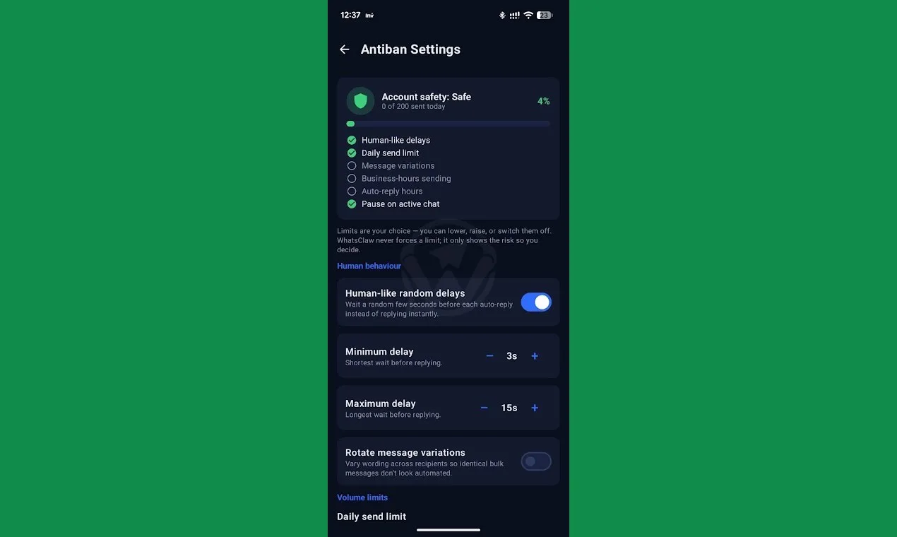 WhatsClaw screenshot 5