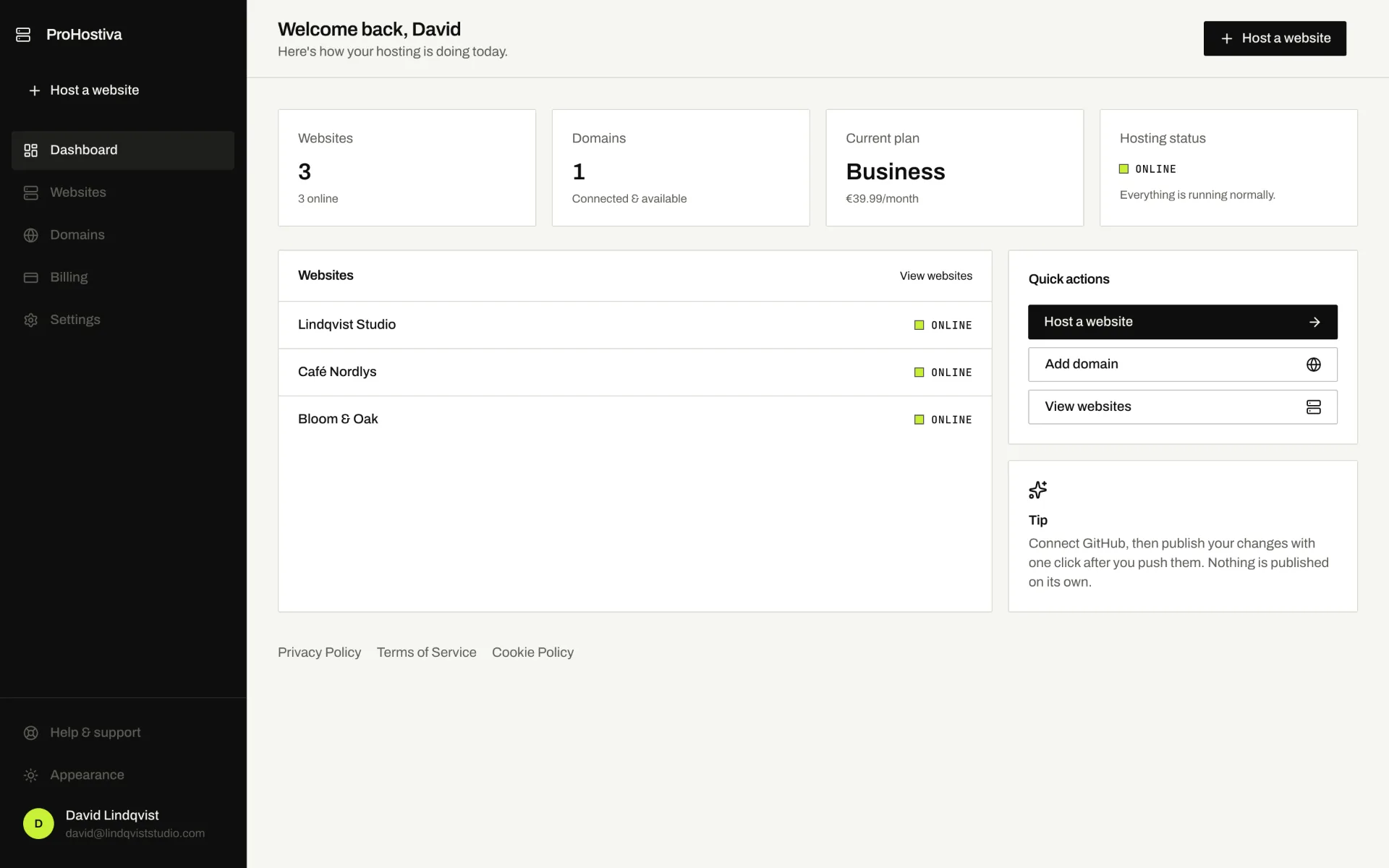 ProHostiva screenshot 3