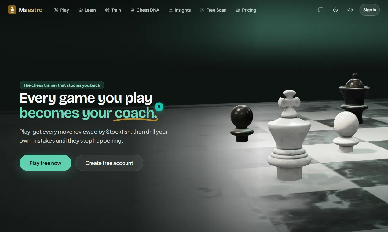 Maestro chess screenshot 2