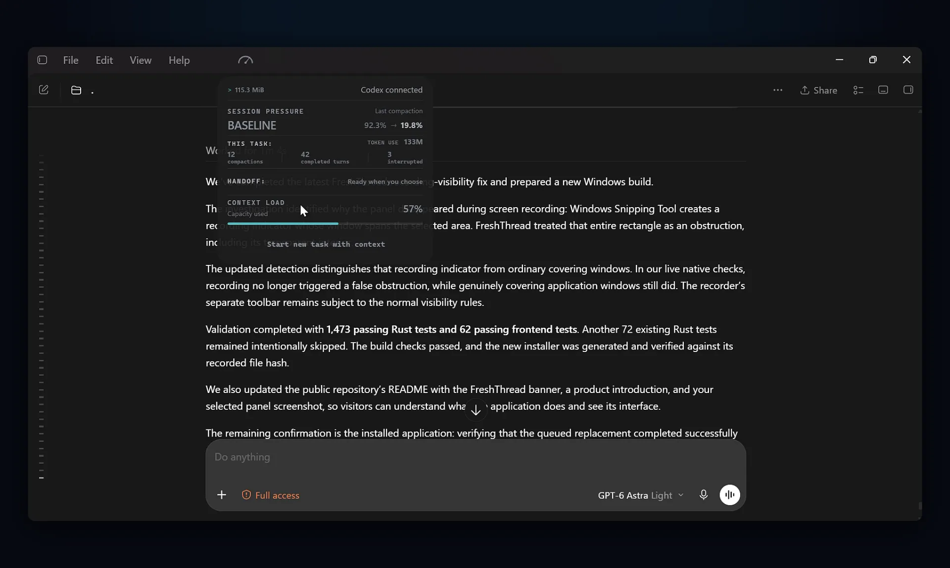 Fresh Thread screenshot 2