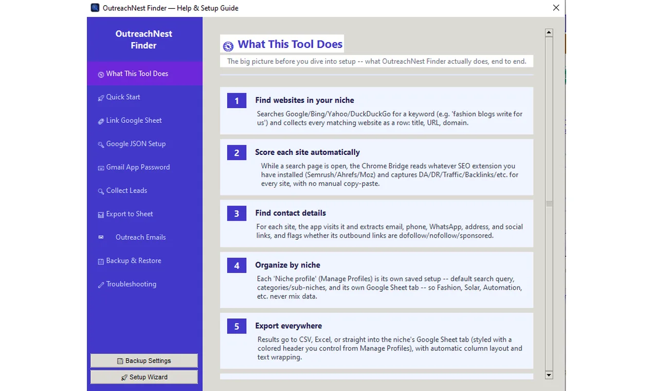 OutreachNest Finder screenshot 4