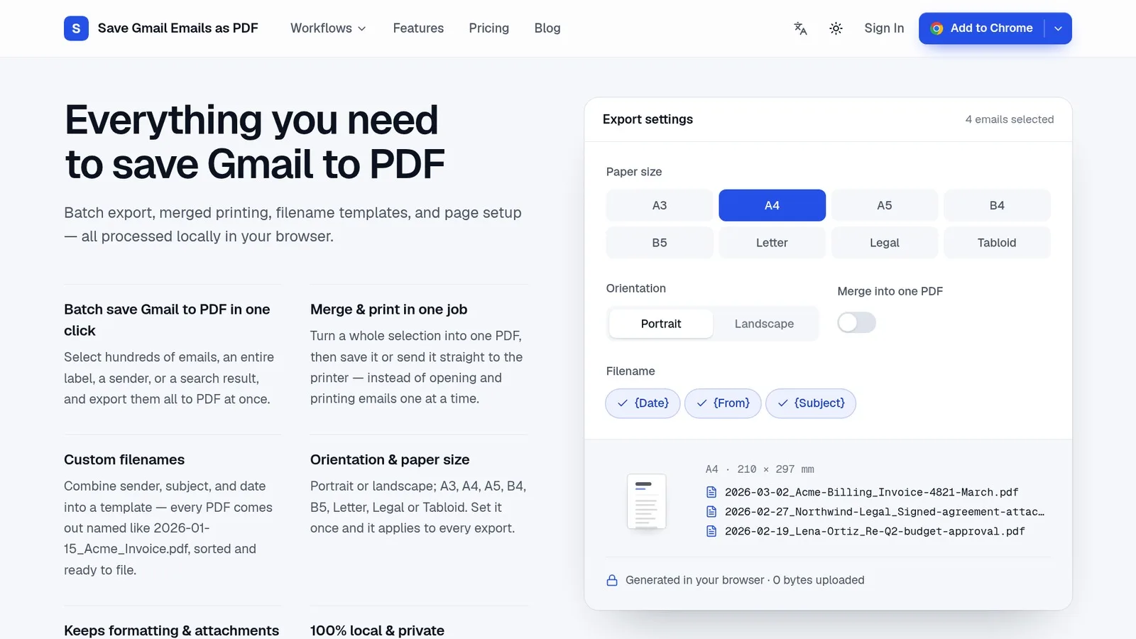 Save Gmail Emails as PDF in Bulk screenshot 5