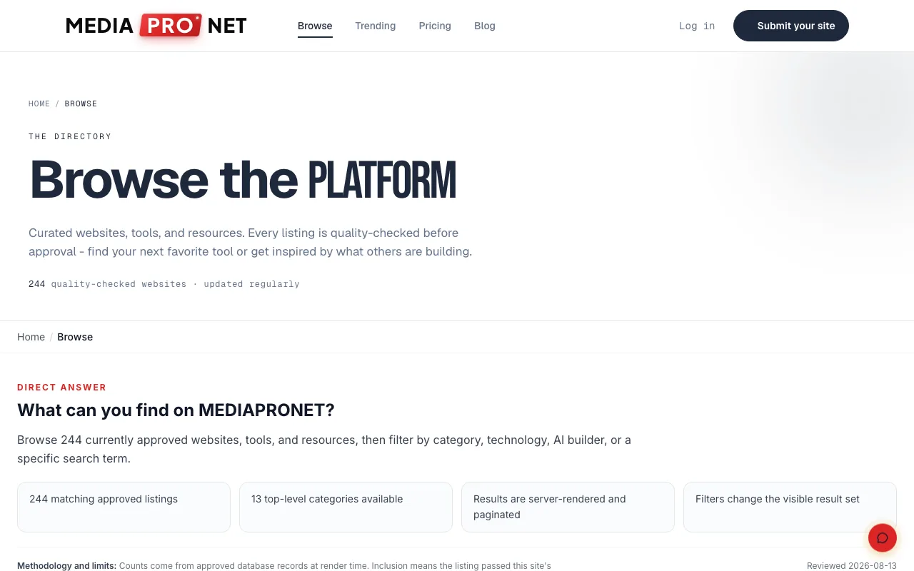MEDIAPRONET screenshot 2