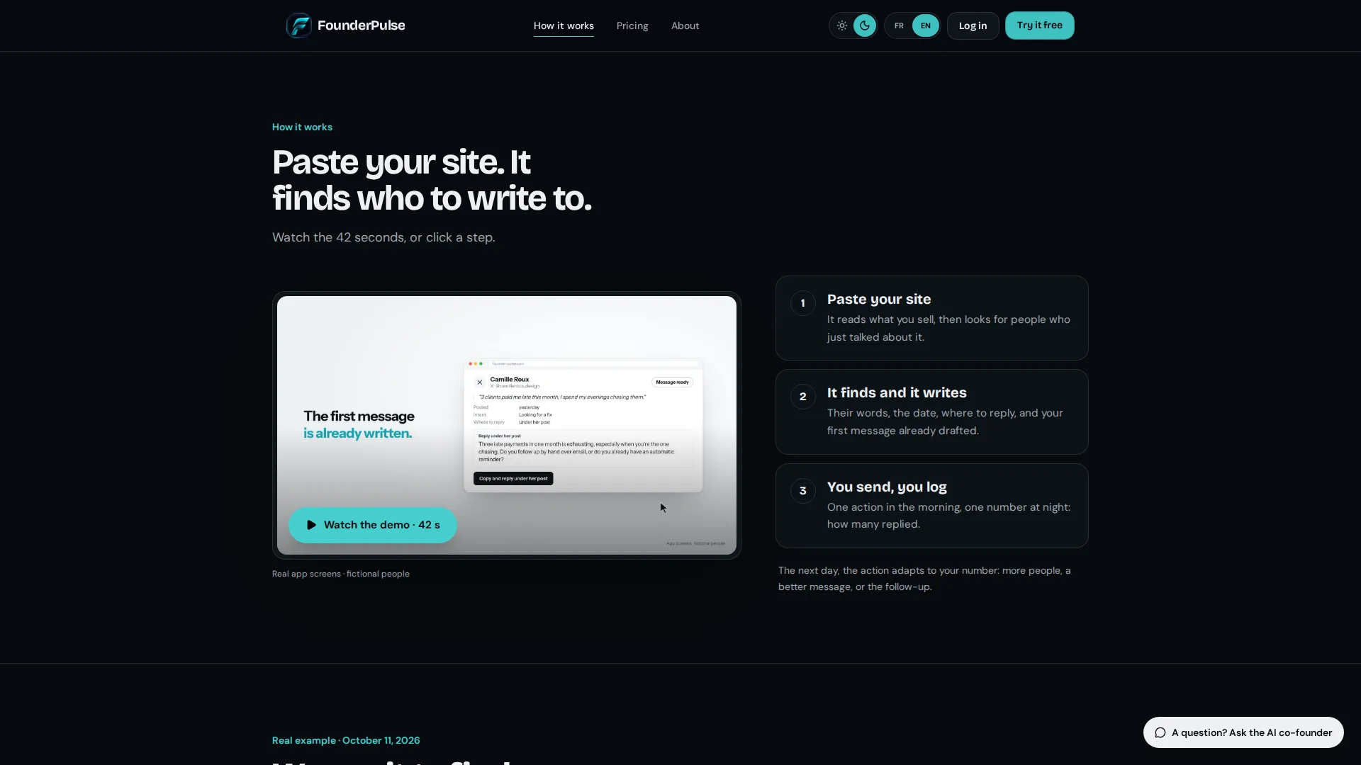 FounderPulse screenshot 2