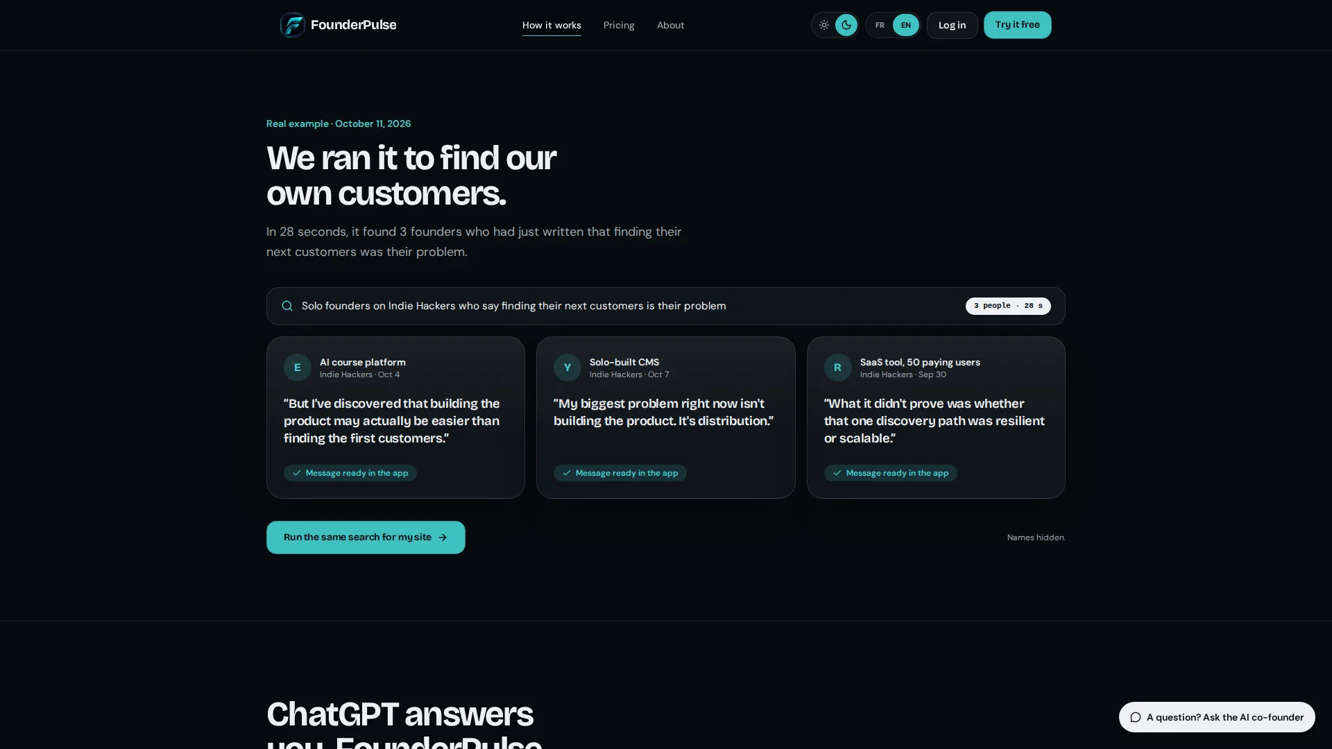 FounderPulse screenshot 3