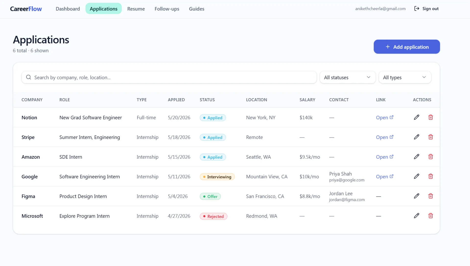 CareerFlow screenshot 4