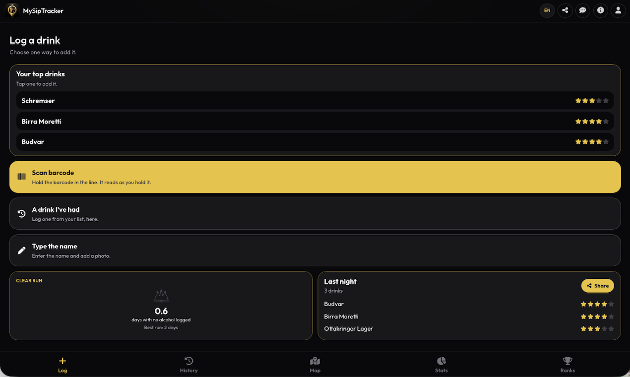 MySipTracker screenshot 3