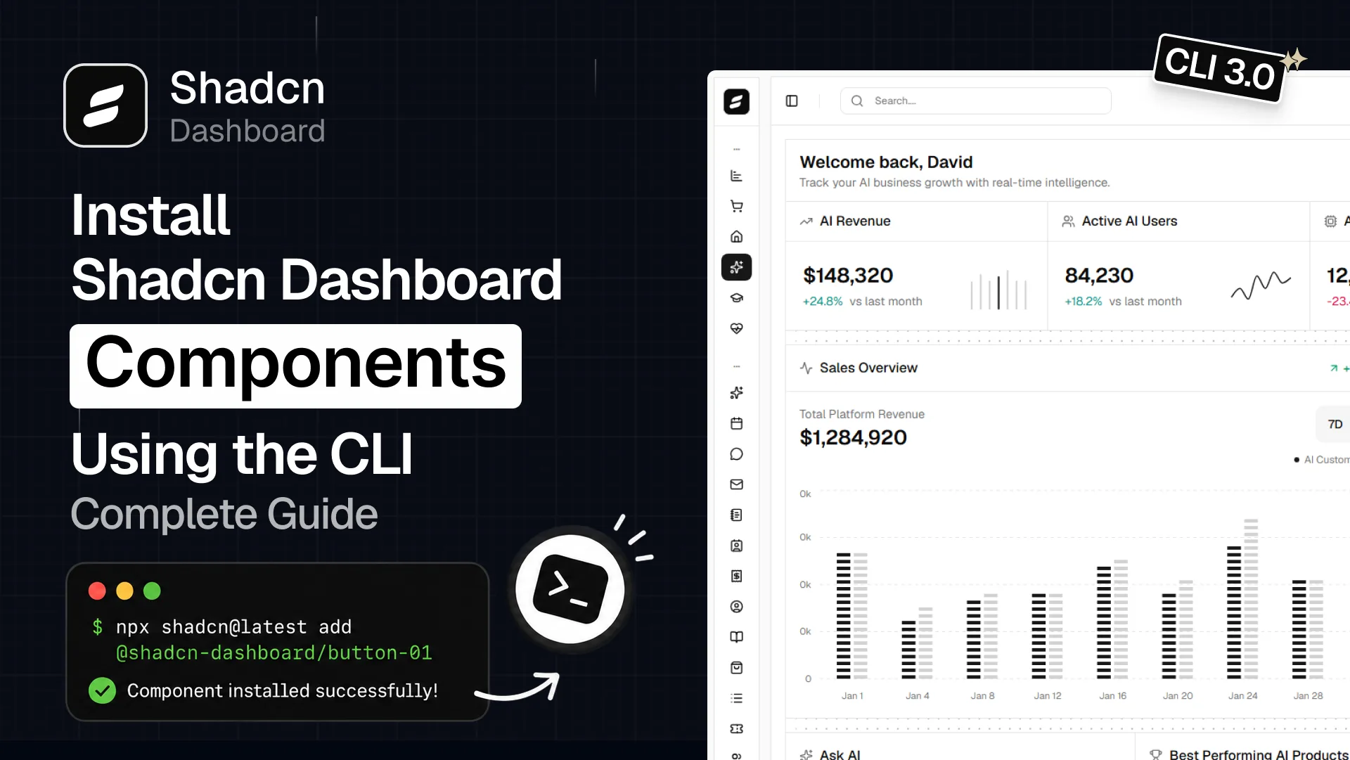 Shadcn Dashboard screenshot 2