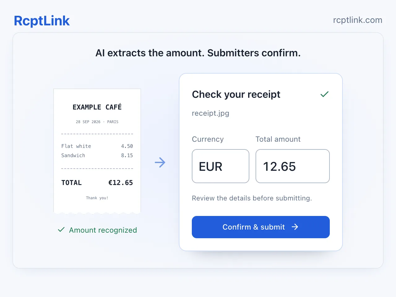 RcptLink screenshot 3