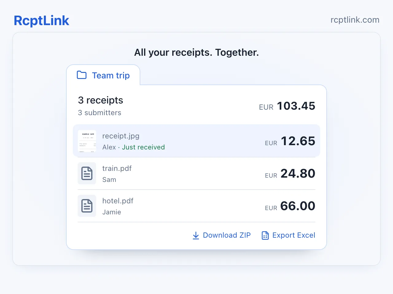 RcptLink screenshot 4