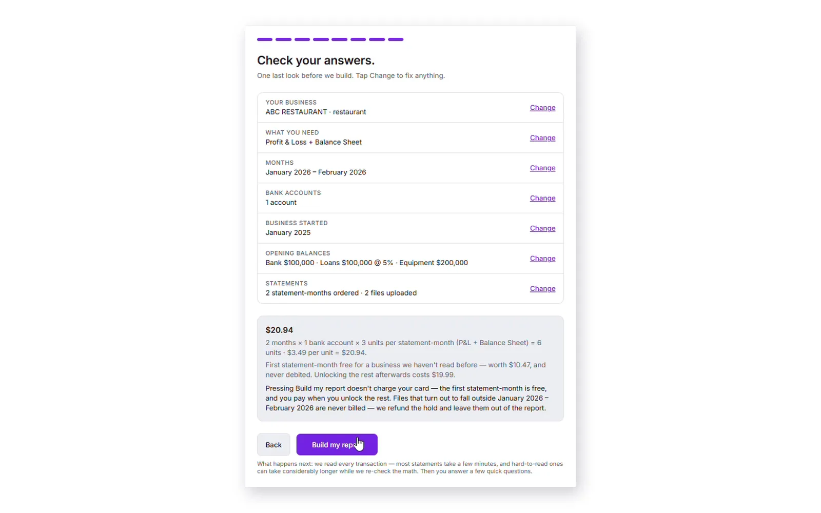 ONE CLICK P&L screenshot 4