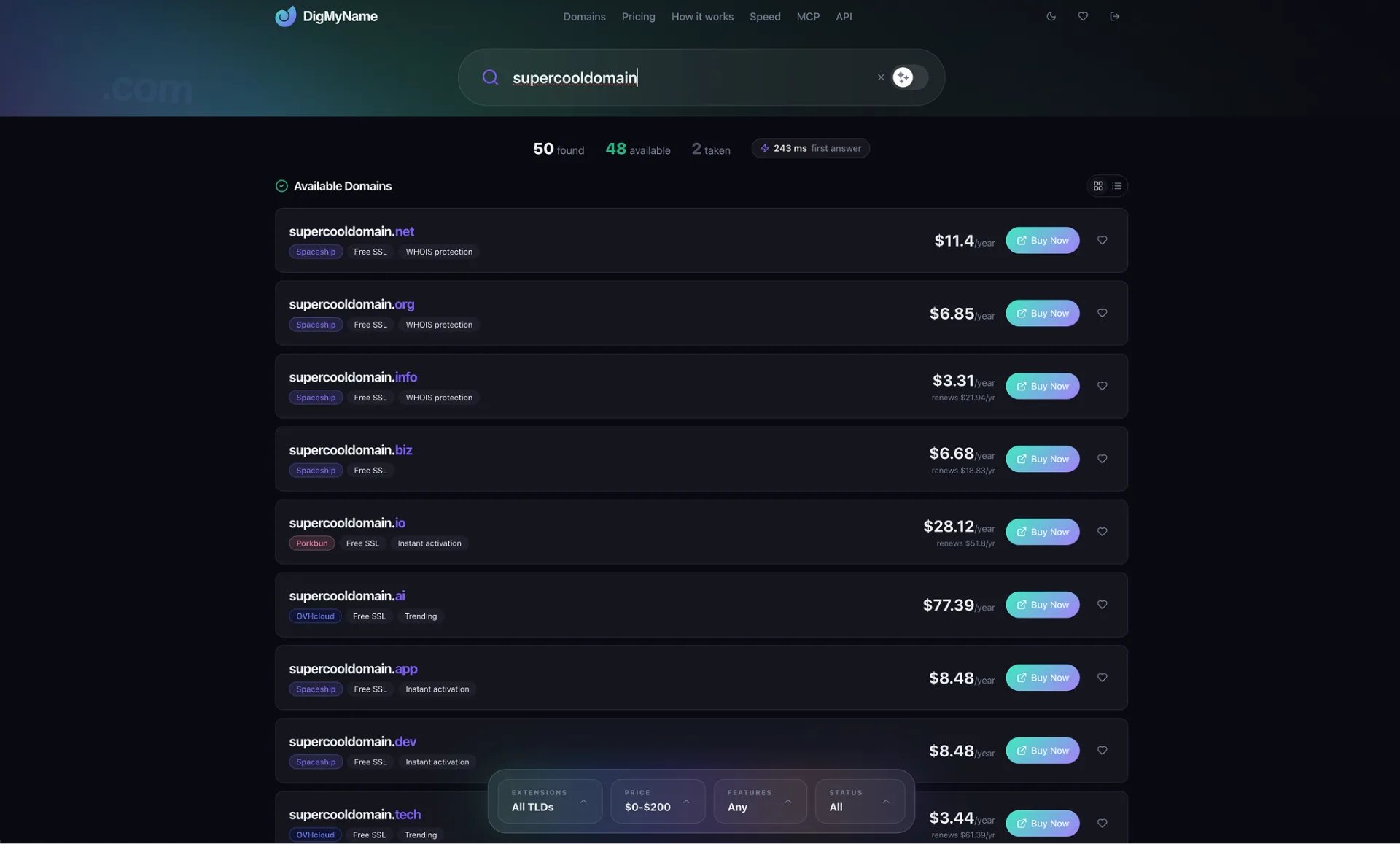 DigMyName screenshot 2