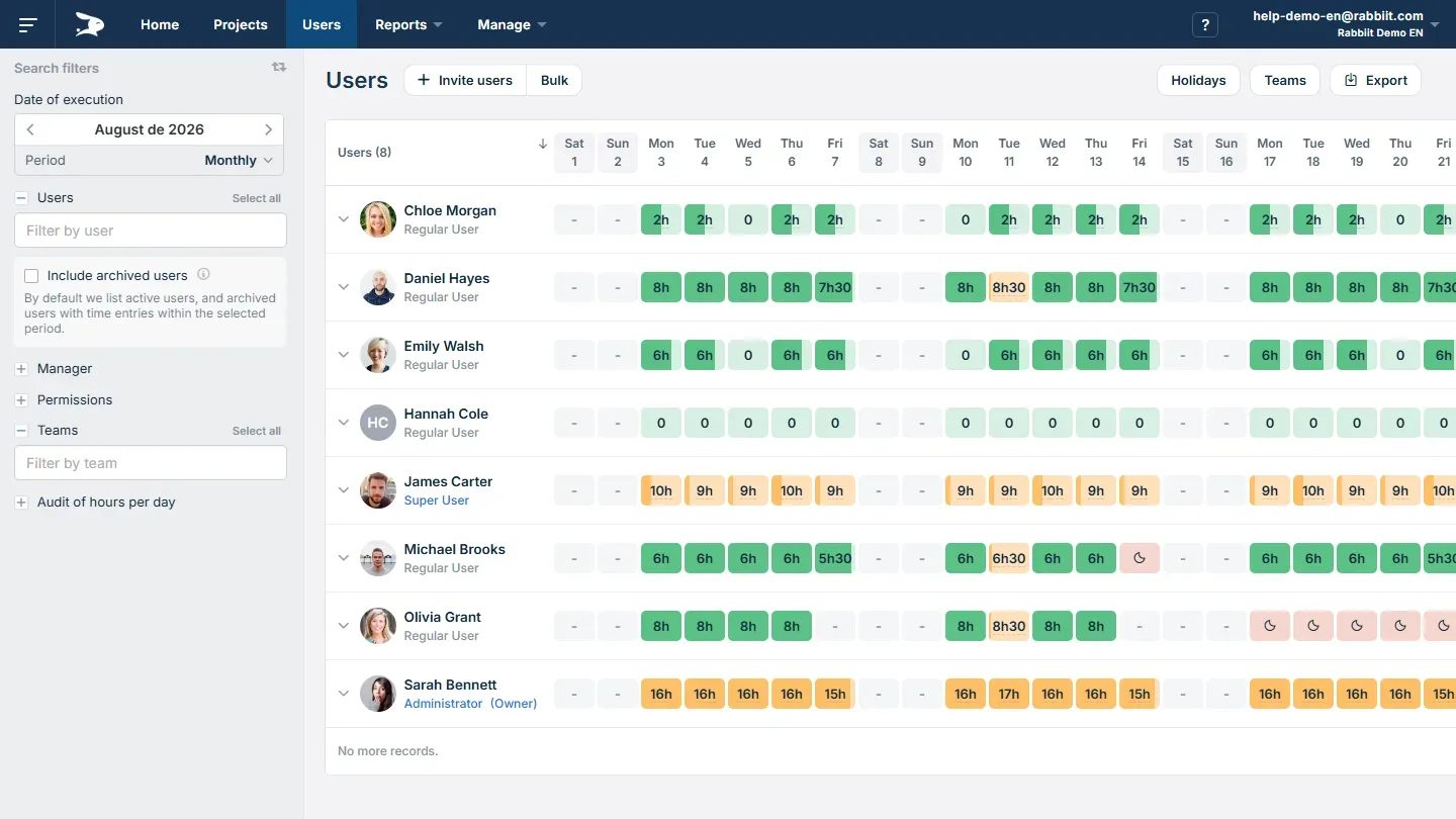 RabbitWork screenshot 2