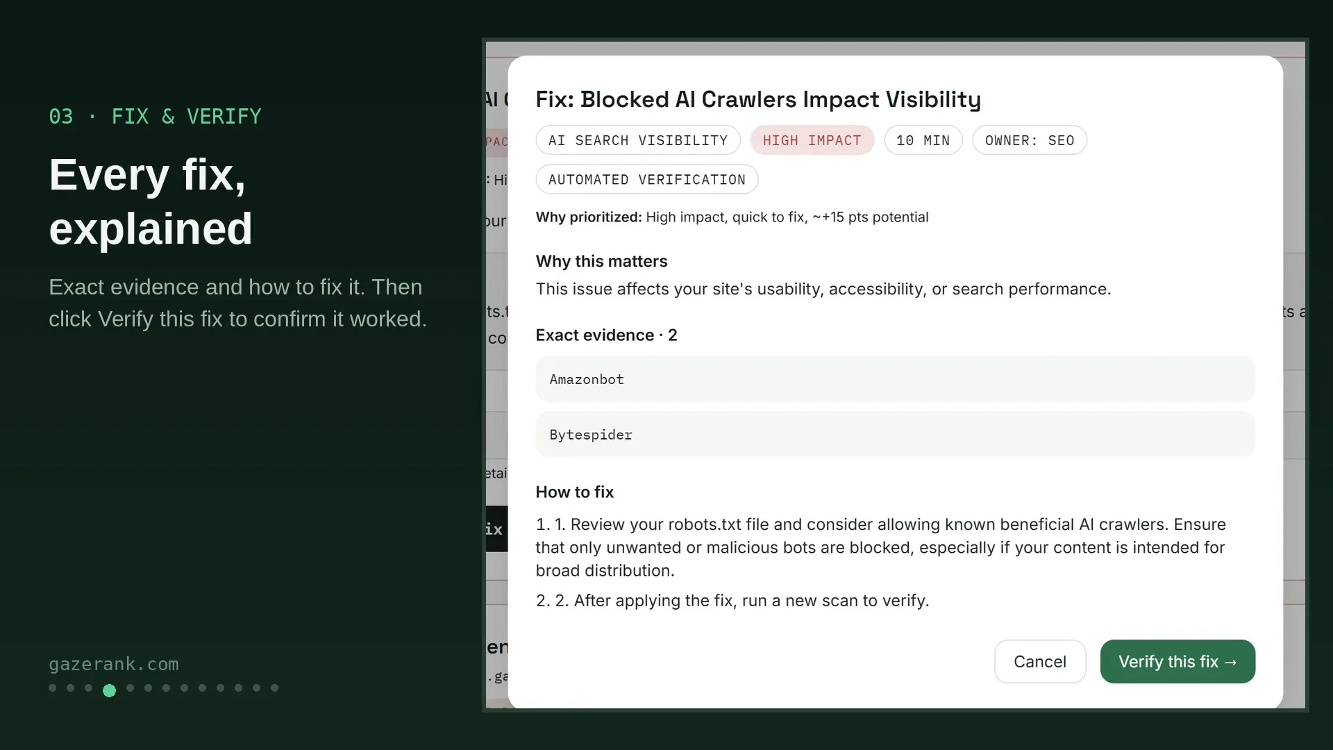 Gazerank screenshot 4