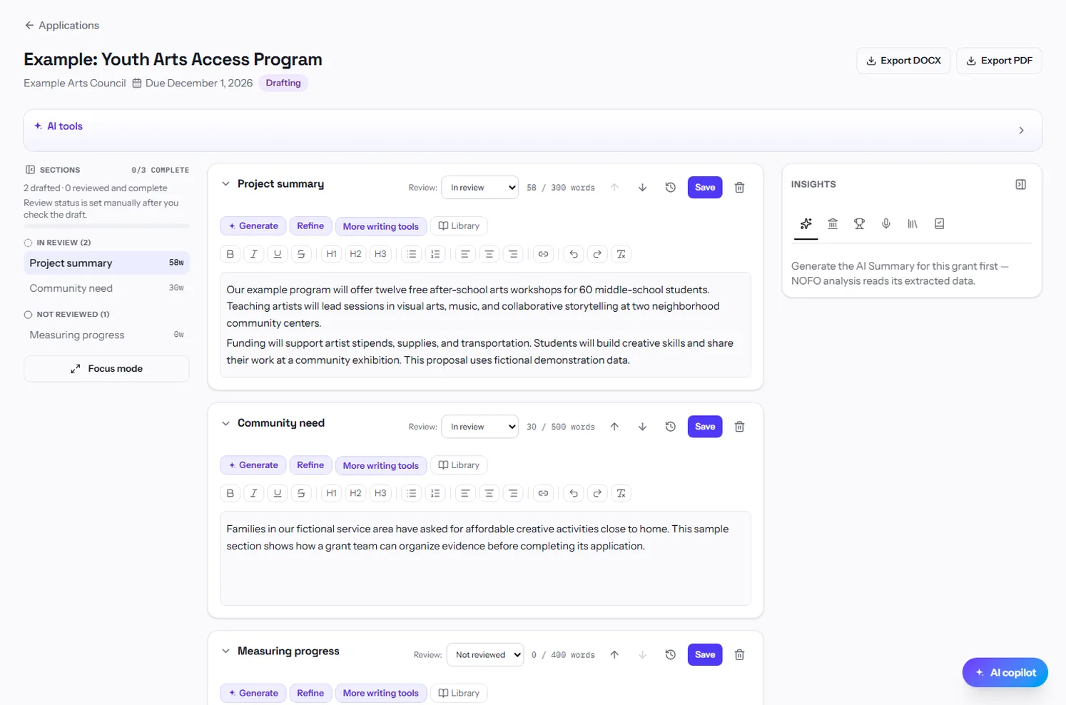 GrantCue screenshot 3