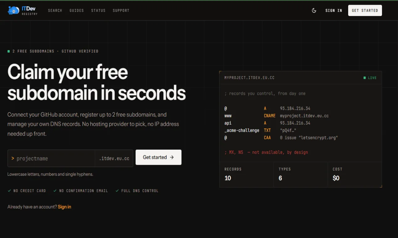 ITDev Registry screenshot 1