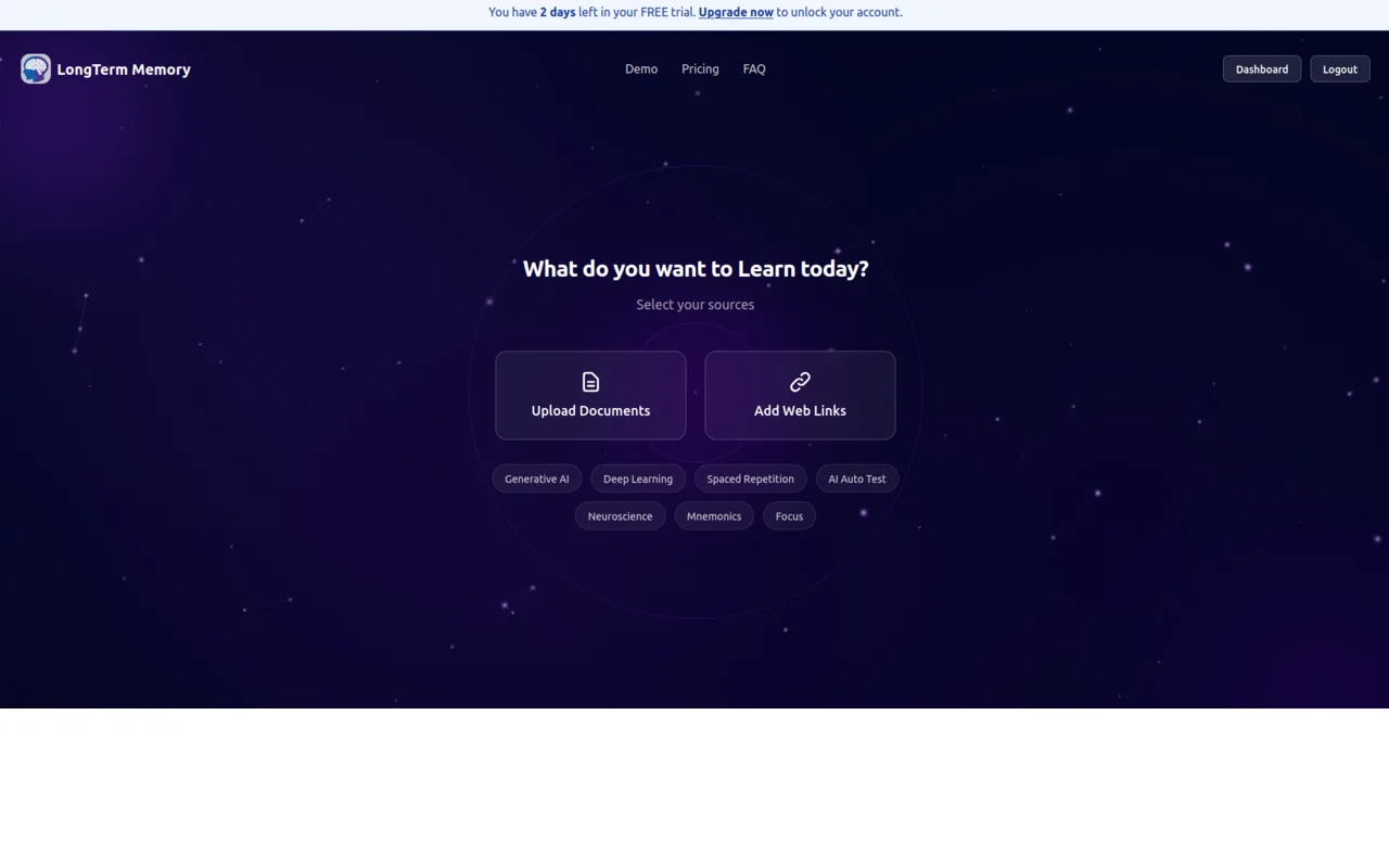 LongTerMemory screenshot 2