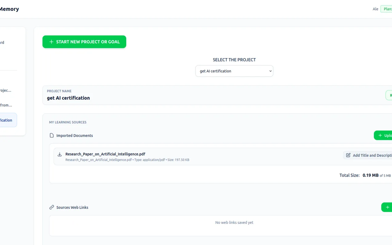 LongTerMemory screenshot 1